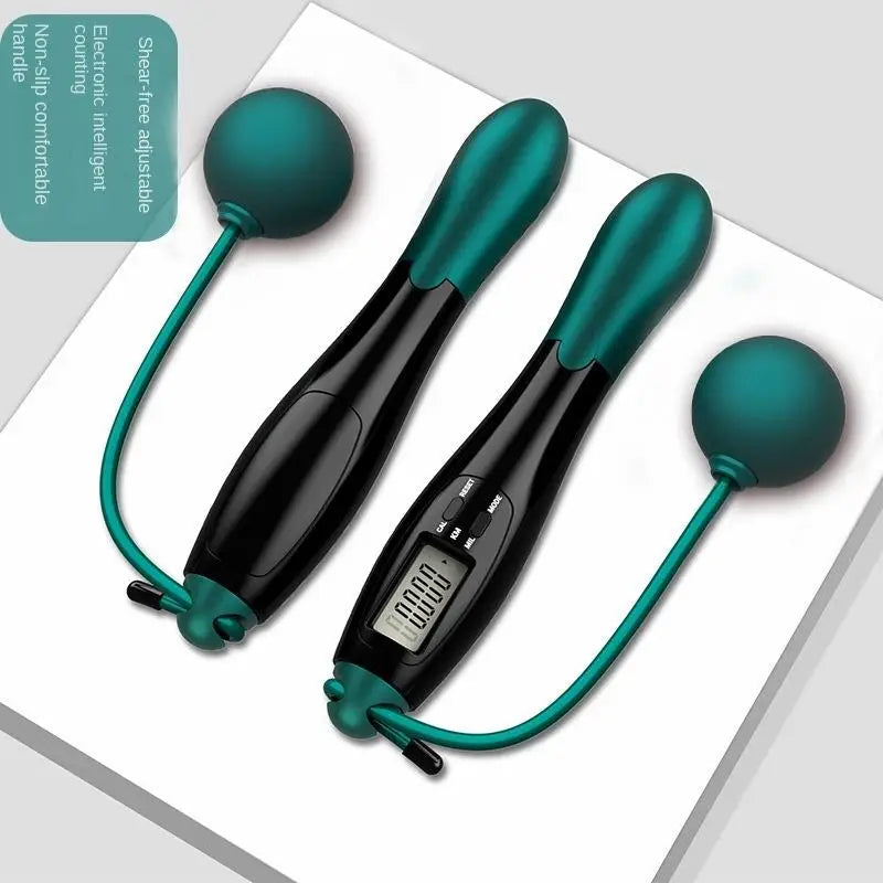 Adjustable Digital Counting Jump Rope with Steel Cable for Fitness Workout Speed Skipping Rope for Adults Kids Home Gym Training