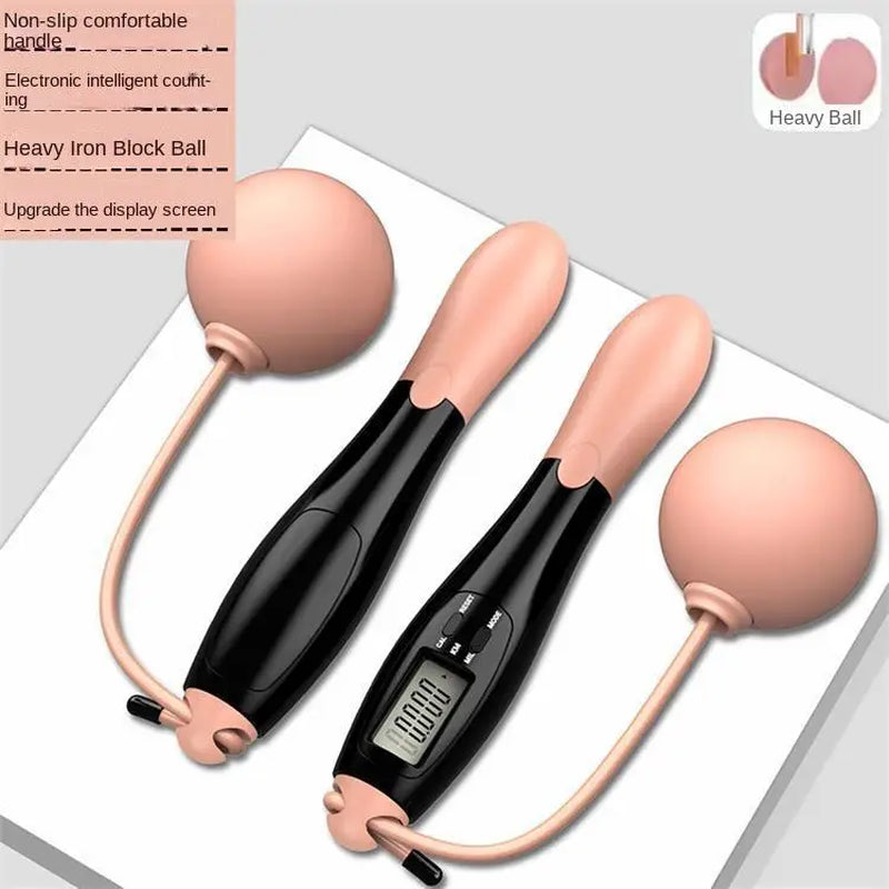 Adjustable Digital Counting Jump Rope with Steel Cable for Fitness Workout Speed Skipping Rope for Adults Kids Home Gym Training
